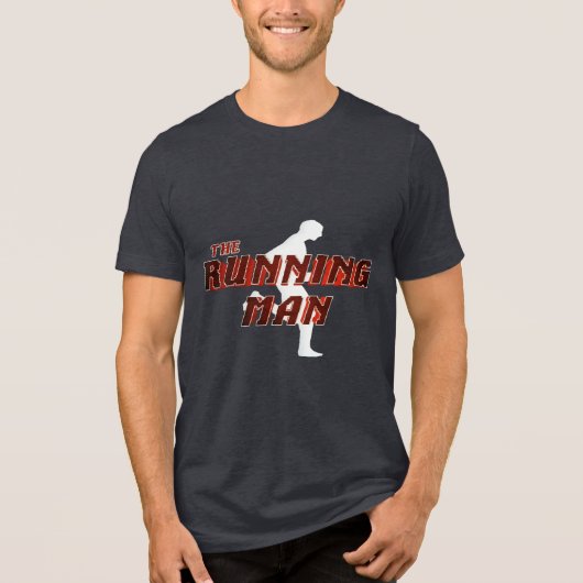 The Running Man Tri-Blend Shirt (Voorkant)
