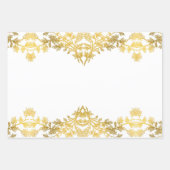 The Rustic White Gold Collectie - Wrapppapier Inpakpapier Vel (Voorkant)