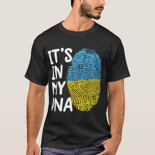 The_s in My DNA Ukraine T-shirt Ukraine Ukraine fl (Voorkant)