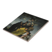 The Sabbath Of Witches Francisco Goya Tegeltje (Zijkant)