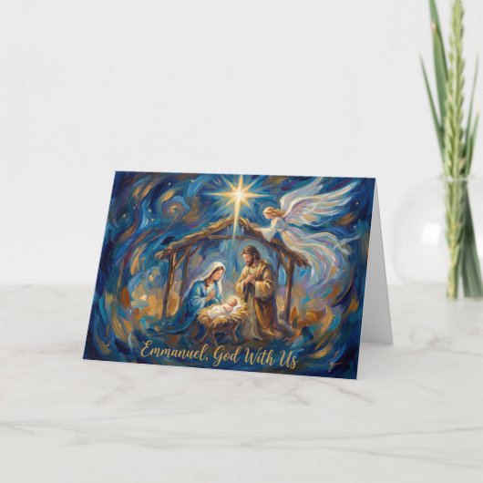 The Sacred Arrival Christmas Card Kaart (Voorkant)