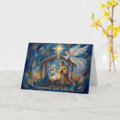 The Sacred Arrival Christmas Card Kaart (Gele Bloem)