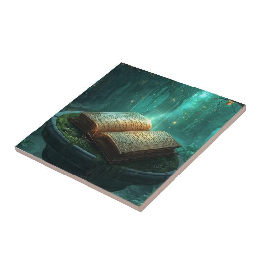 The Sacred Book of Moss and Magic Tegeltje (Zijkant)