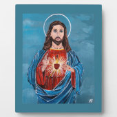 The Sacred Heart Painting by Alfred Fox Fotoplaat (Voorkant)