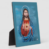 The Sacred Heart Painting by Alfred Fox Fotoplaat (Zijkant)