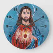 The Sacred Heart Painting by Alfred Fox Grote Klok (Voorkant)