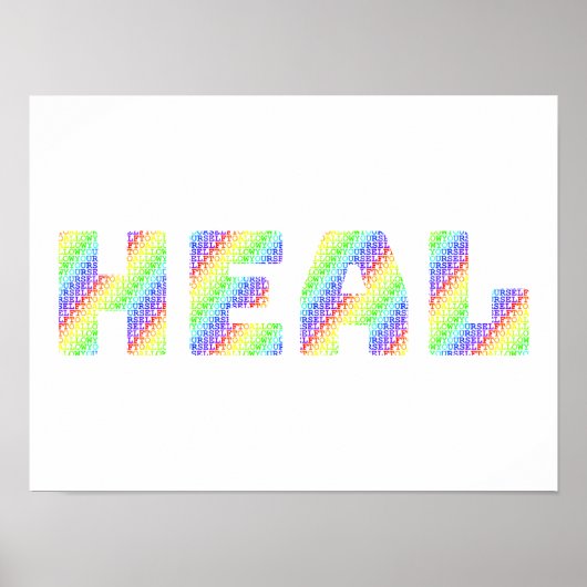 The Sacred Permission: Allow Yourself to HEAL Rain Poster (Voorkant)