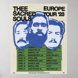 The Sacred Souls Europe Tour Poster