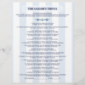The Sailor’s Trivia Challenge (Voorkant)