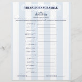 The Sailor's Word Scramble (Voorkant)