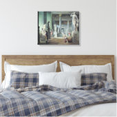 The Salle des Saisons at the Louvre, c. 1802 Canvas Afdruk (Insitu (Slaapkamer))