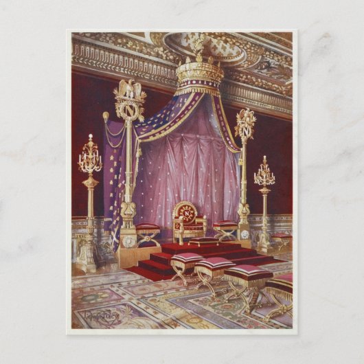 The Salle du Trone in Palace door Edwin Foley Briefkaart (Voorkant)