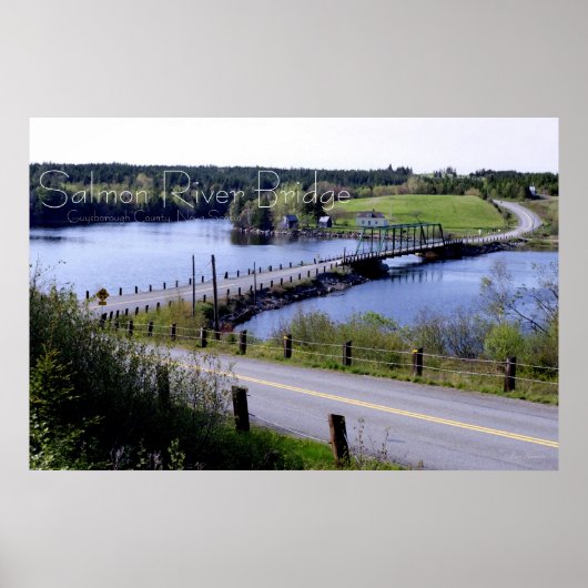 The Salmon River Bridge, Guysborough Co., N.S. Poster (Voorkant)