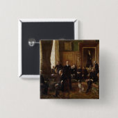 The Salon of the Countess Potocka, 1887 Vierkante Button 5,1 Cm (Voorkant /achterkant)