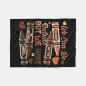 The Same Heart Inside Black History Month African  Fleece Deken (Voorkant (Horizontaal))