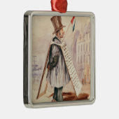 The Sandwich Board Man, Boulevard du Temple, 1839 Metalen Ornament (Rechts)