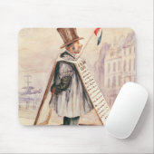 The Sandwich Board Man, Boulevard du Temple, 1839 Muismat (Met muis)