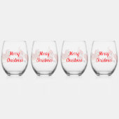 The Santa Claus Hustle Drinkware Set Wijnglas Zonder Voet (Achterkant)