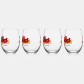 The Santa Claus Hustle Drinkware Set Wijnglas Zonder Voet (Links)