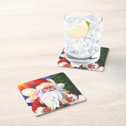 The Santa Fairy Kartonnen Onderzetters (Insitu)