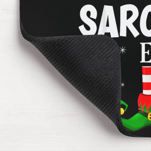 The Sarcastic Elf Christmas Pjs Matching Pajama Muismat (Hoek)