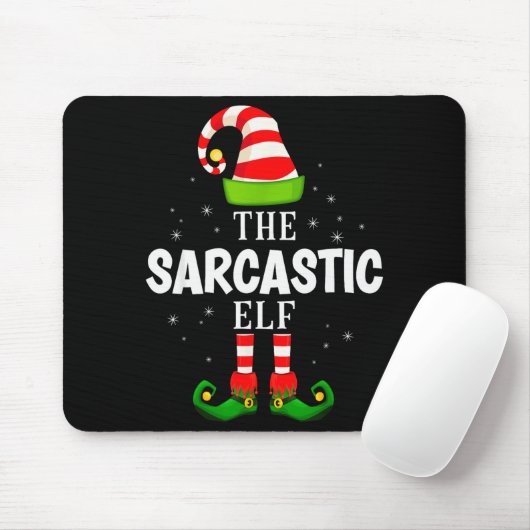 The Sarcastic Elf Christmas Pjs Matching Pajama Muismat (Met muis)