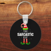 The Sarcastic Elf Christmas Pjs Matching Pajama  Sleutelhanger (Voorkant)