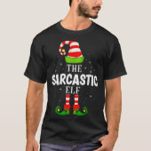 The Sarcastic Elf Christmas Pjs Matching Pajama  T-shirt (Voorkant)