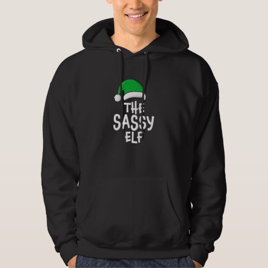 The Sassy Elf Hoodie (Voorkant)