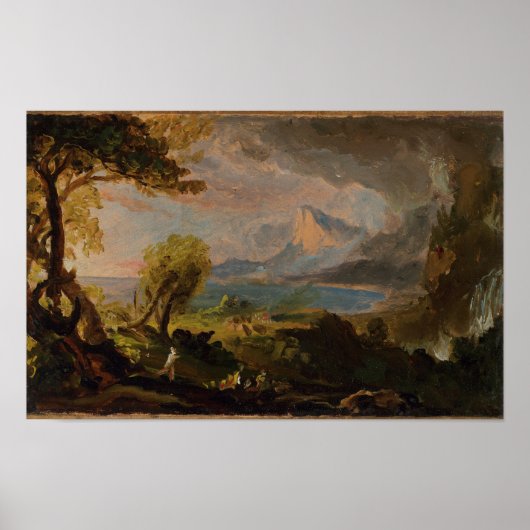 The Savage State (1834) - Thomas Cole Poster (Voorkant)