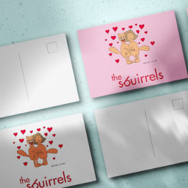 The Sbuirrels Ed and Mary Valentine Briefkaart