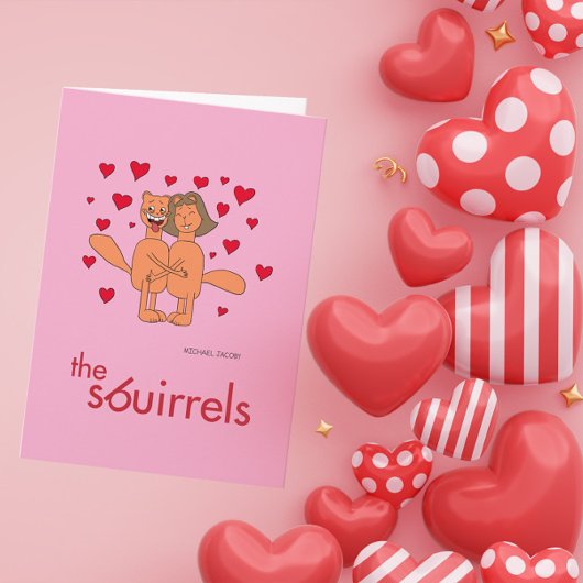 The Sbuirrels Ed and Mary Valentine Feestdagen Kaart