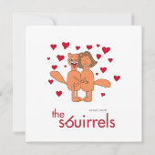 The Sbuirrels Ed and Mary Valentine Feestdagenkaart (Voorkant)