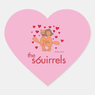 The Sbuirrels Ed and Mary Valentine Hart Sticker