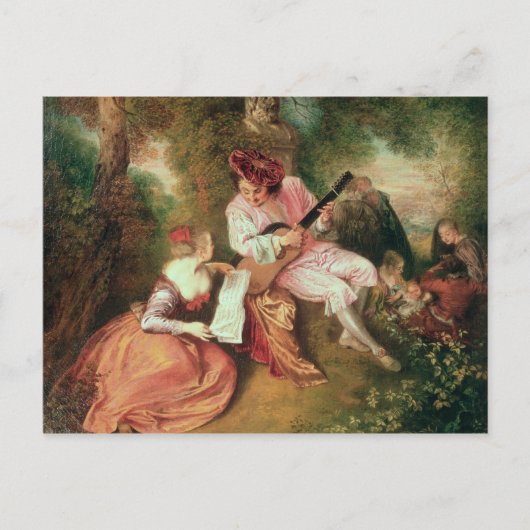 The Scale of Love, 1715-18 Briefkaart (Voorkant)