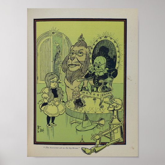 The Scarecrow Sat on the Big Throne. Poster (Voorkant)