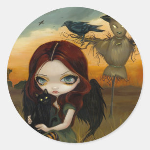 "The Scarecrow"-sticker Ronde Sticker