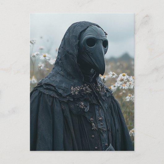 The Scary Plague Doctor in the Meadow Briefkaart (Voorkant)