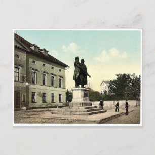 The Schiller and Goethe Monument, Weimar, Thüringi Briefkaart