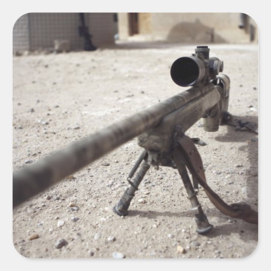 The Schmidt & Bender M-854155 DS Vierkante Sticker (Voorkant)