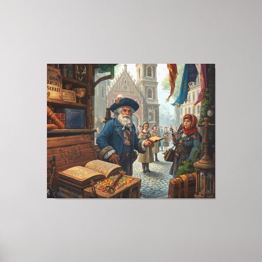 The Scholar’s Market Canvas Afdruk (Voorkant)