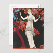The Science Tree Evening Dress - George Barbier Briefkaart (Voorkant / Achterkant)