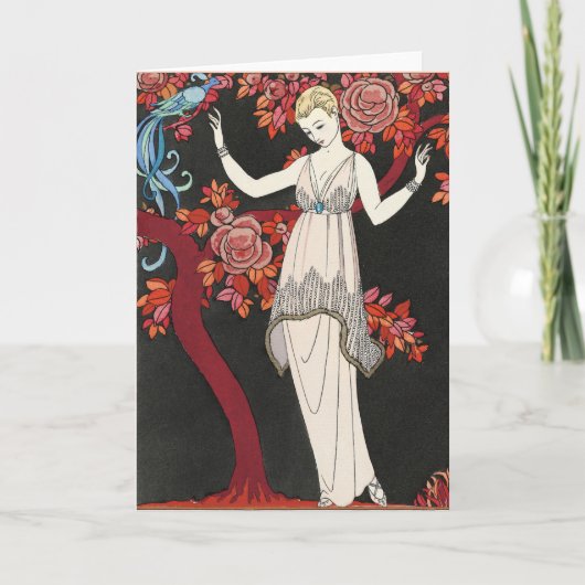 The Science Tree Evening Dress - George Barbier Kaart (Voorkant)