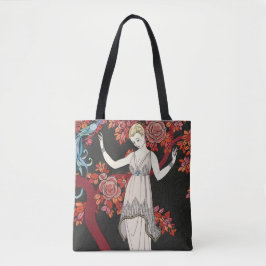 The Science Tree Evening Dress - George Barbier Tote Bag