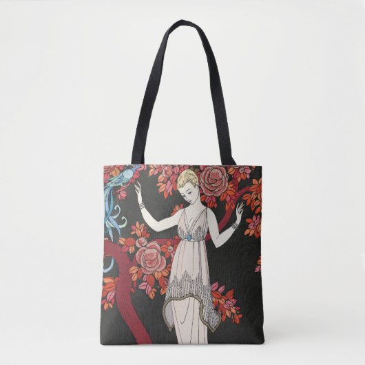 The Science Tree Evening Dress - George Barbier Tote Bag (Voorkant)