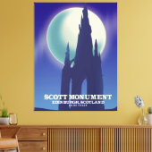 The Scott Monument, Edinburgh, Schotland Canvas Afdruk (Insitu (Woonkamer))