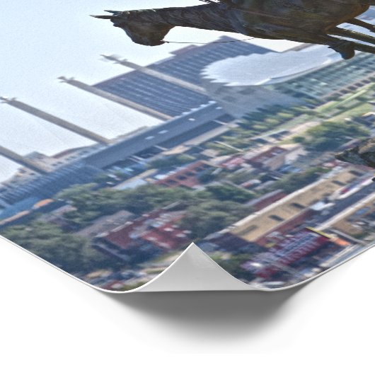 The Scout Statue, Kansas City Poster (Hoek)