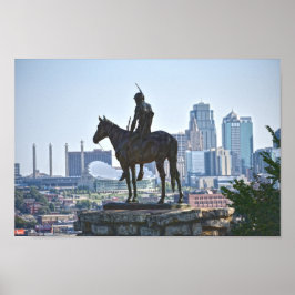 The Scout Statue, Kansas City Poster