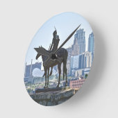 The Scout Statue, Kansas City Ronde Klok (Hoek)