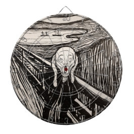 The Scream (1895) Edvard Munch Woodcut Fine Art Dartbord